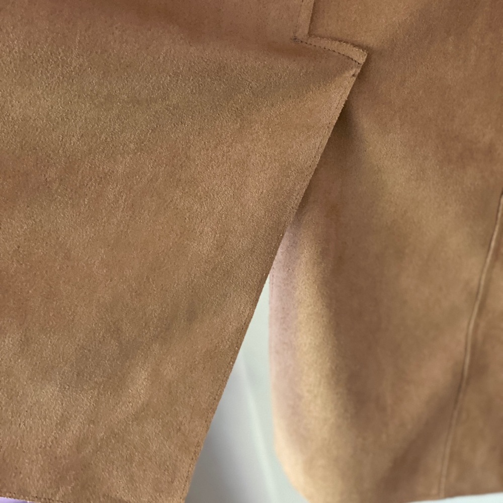 Blank NYC suede faux snakeskin trench coat jacket - Picture 6 of 8